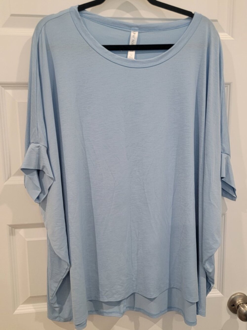 Dear Scarlett Relaxed Banded Dolman Sleeve Poncho Top Women Size XL